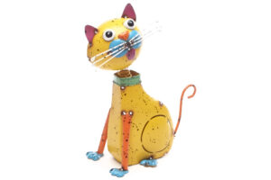 poes-kat-beeld-metaal-tuin