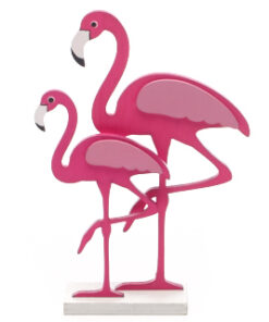Roze flamingo decoratie