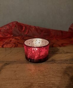 Kaarsenhouder - Theelicht - Rood