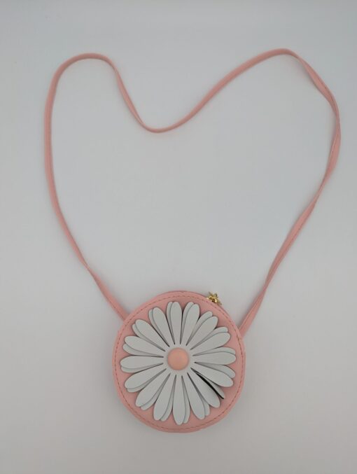 Handtas - Bloem - Wit - Roze