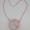 Handtas - Bloem - Wit - Roze