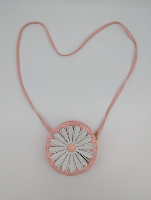Handtas - Bloem - Wit - Roze