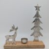 Kerst - Tafereel - Zilver - Hout