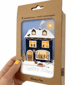 Kerstkaart - Box - Warme wensen
