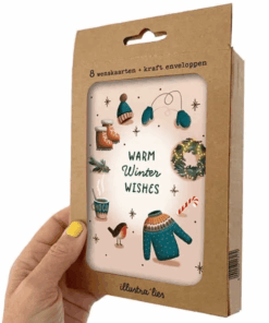 Kerstkaart - Box - Warme wensen