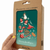 Kerstkaart - Box - sneeuwman - Winterelementen