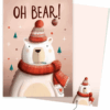 Kerstkaart - Oh Bear