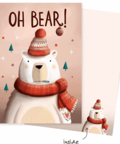 Kerstkaart - Oh Bear
