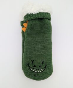 Sokken - Huis - Kerst - Winter - Dino- Groen