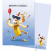 Wenskaart - Banaan - Feest - Verjaardag